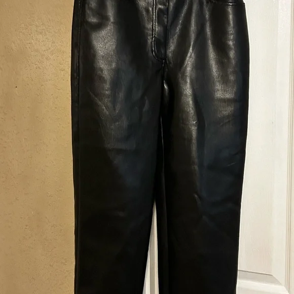 WILFRED Faux Leather Black Pant 6 - Picture 7 of 15